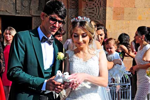 Hochzeit / Wedding in der Sankt Sarkis Cathedral, Saint Sargis Vicarial Church - heilige Sargis Kirche, Eriwan / Yerevan