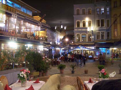 Abendbrot im Fischrestaurant in Istanbul