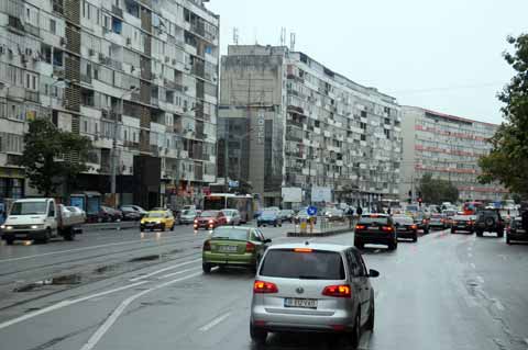 Plattenbauten in Bukarest