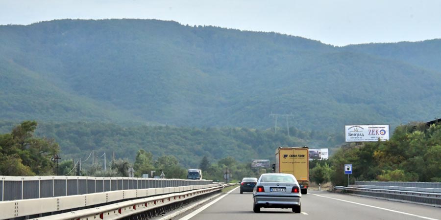 Grenze Oblast Pasardschik - Oblast Sofia / Bulgarien