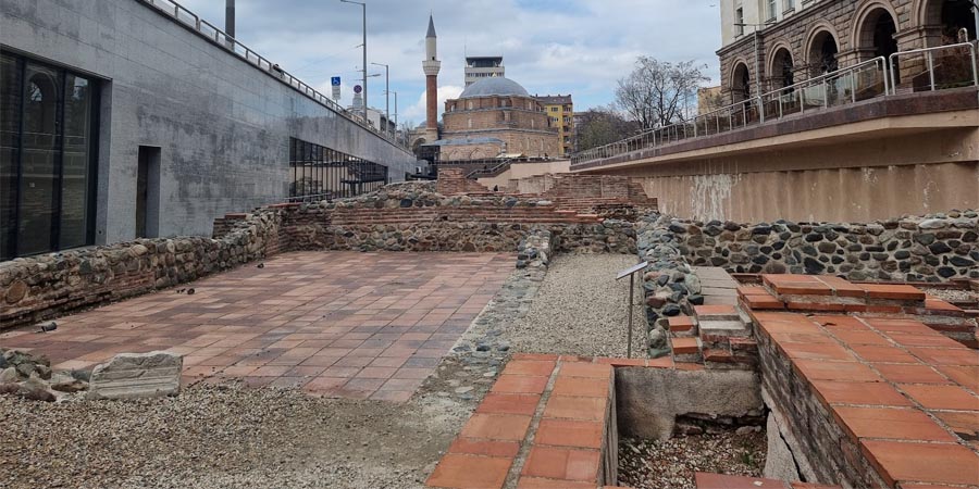 Ruinen der römischen Stadt Serdika / Римският амфитеатър на Сердика, Sofia Ruinen der römischen Stadt Serdika / Римският амфитеатър на Сердика, Sofia