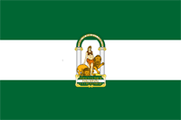Flagge Andalusien / Comunidad autónoma de Andalucía