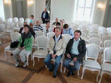 im Konzertsaal des Schlosses Ehrenstein