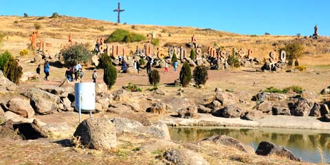 Park Armenian Alphabet Monument, Aibenaran, Artashavan