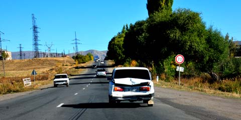 Asian Highway 81 / E117 / M3 bei Alagyaz Ալագյազ