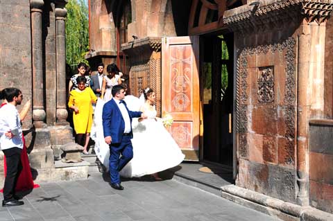 Hochzeit / Wedding in der Sorawar-Kirche / Zoravor St. Astvatsatsin Church, Eriwan / Yerevan