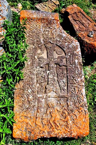 Amenaprkich Khachkar in der Holy Mother of God Church / Surb Astvatsatsin yekeghetsi in Noratus