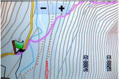 GPS-Gerät Garmin - Kartenfehler