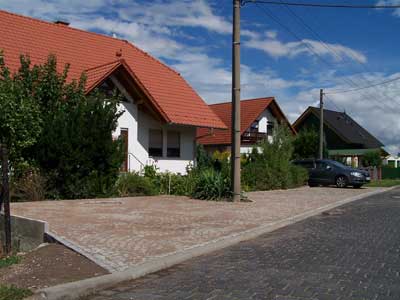 Granit Pflaster Einfahrt Parkplatz