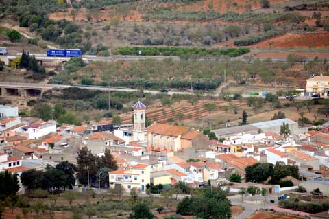 Blick vom Castillo auf Santa Magdalena de Polpís