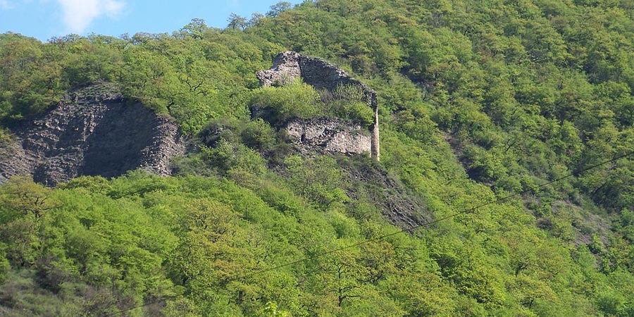 Festung Throat / Khloi / Keli / Tamari Fortress ყელის ციხე / თამარის ციხე, Zhinvali