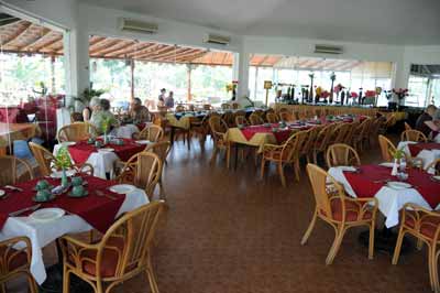 Mahabalipuram - Frühstücksraum im Chariot Beach Resort