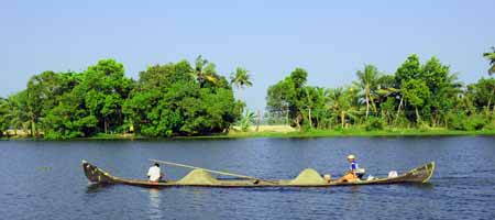 Kerala Alappuzha Backwater Transportboot