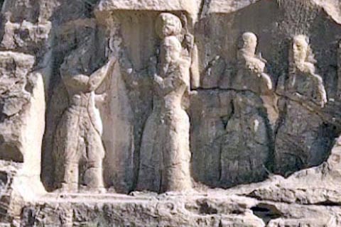 Ardashir Investiture Relief سنگ نگاره پادشاهی اردشیر بابکانسنگ نگاره پادشاهی اردشیر بابکان, Firuzabad