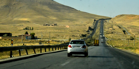 Iran Route 21 bei Azarschahr آذرشهر