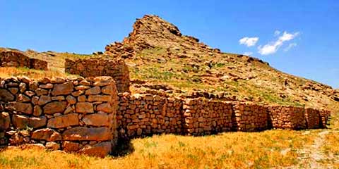 Bastam Castle in Qarah Ziyaedin