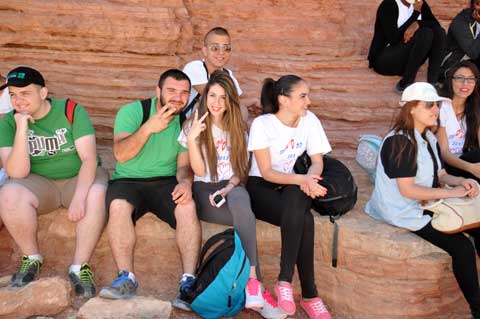 Red Canyon Eilat Israel - Schulklasse