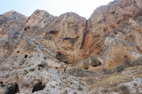 Festung von Fakhreddine II. am Berg Arbel in der Nähe des drusischen Heiligtums Nabi Schuʿaib