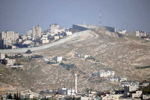 Jerusalem - Grenze zu Westbank