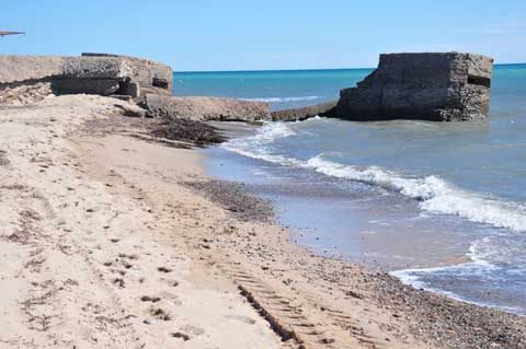 Bunker am Strand, Mont-roig del Camp