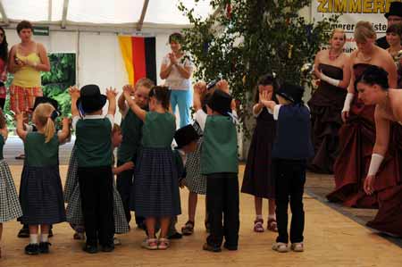Programm der Kirmeskinder zum Familienfest Seebergen 2010