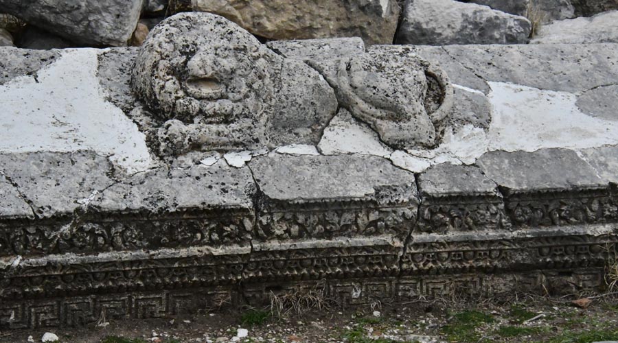 Arykanda Antik Kenti, Steine am Parkplatz Arykanda Ancient City, Steine am Parkplatz