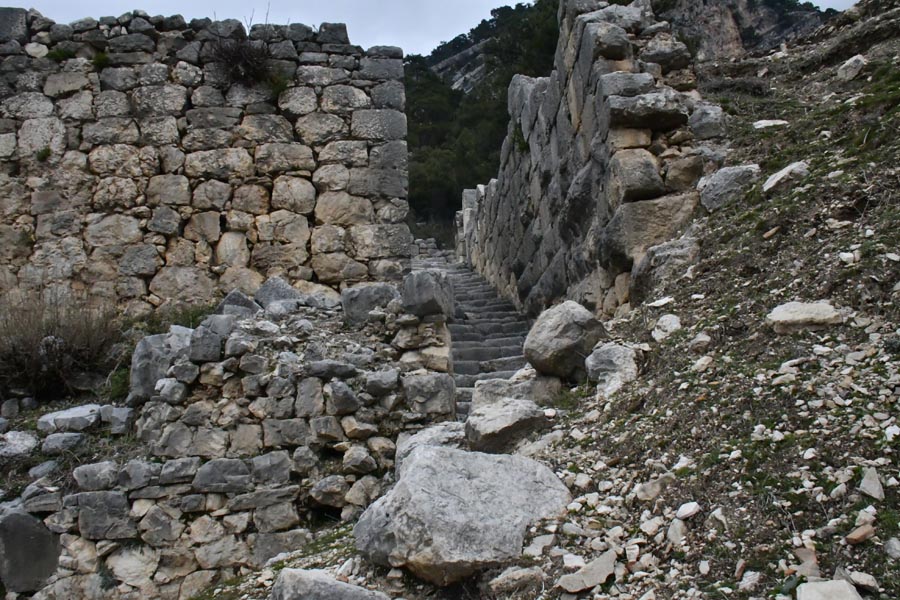 Treppe zur Devlet Agorasi, Arycanda / Arykanda Treppe zur Devlet Agorasi, Arycanda / Arykanda
