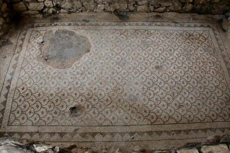 Mosaik in der Parva Thermae / Küçük Hamam, Arycanda Mosaik in der Parva Thermae / Küçük Hamam, Arycanda