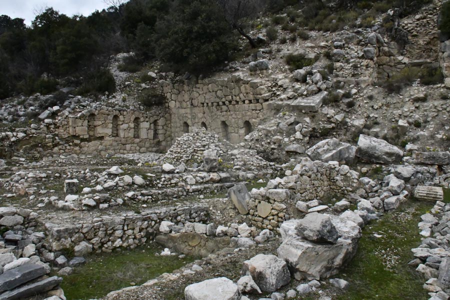 Sebastaion - Traianeum / Traian Tapınaği / Tempel von Traian, Arycanda / Arykanda Ancient City Sebastaion - Traianeum / Traian Tapınaği / Tempel von Traian, Arycanda / Arykanda Ancient City