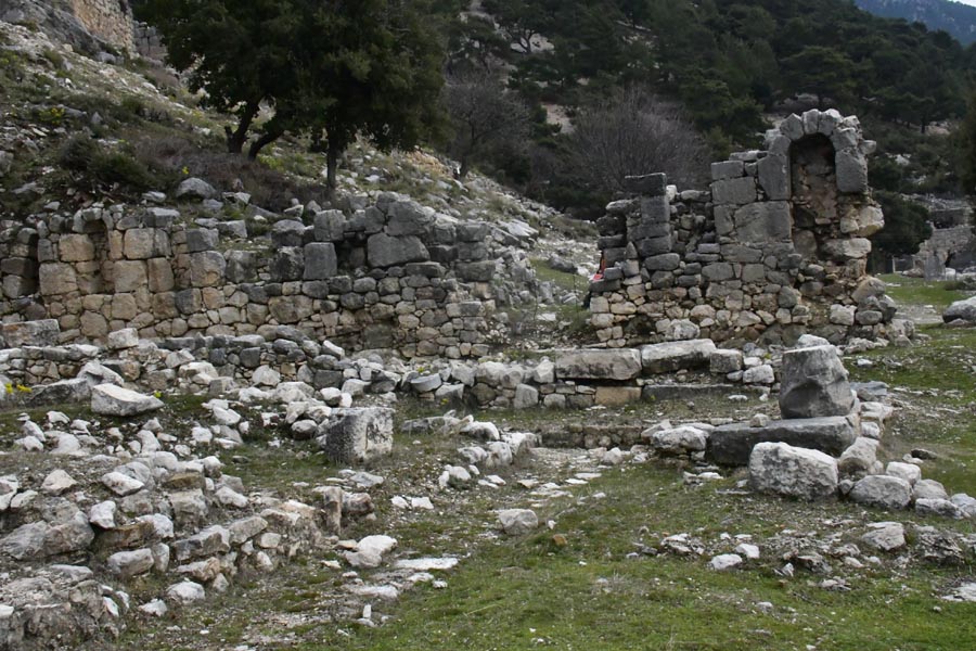 Sebastaion - Traianeum / Traian Tapınaği / Tempel von Traian, Arycanda / Arykanda Ancient City Sebastaion - Traianeum / Traian Tapınaği / Tempel von Traian, Arycanda / Arykanda Ancient City