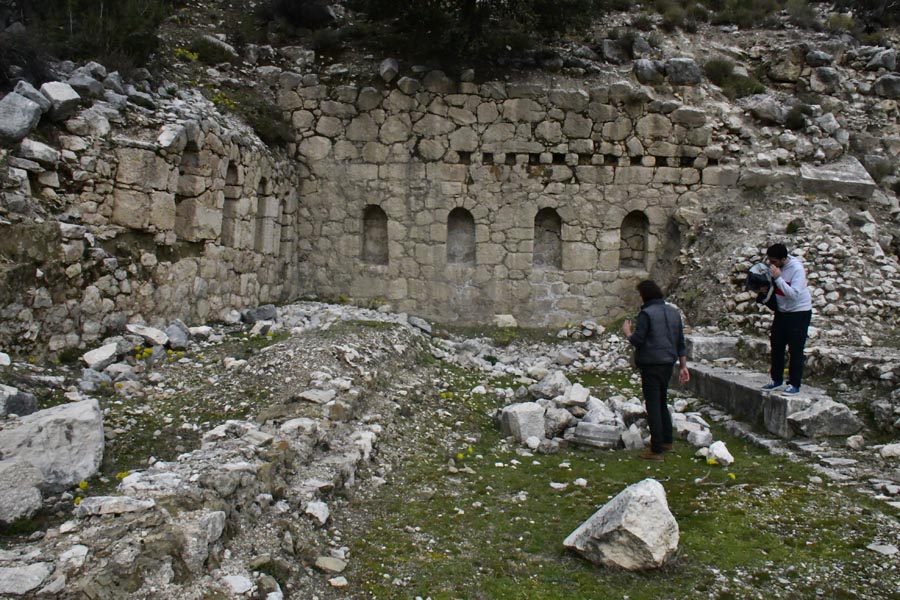 Sebastaion - Traianeum / Traian Tapınaği / Tempel von Traian, Arycanda / Arykanda Ancient City Sebastaion - Traianeum / Traian Tapınaği / Tempel von Traian, Arycanda / Arykanda Ancient City