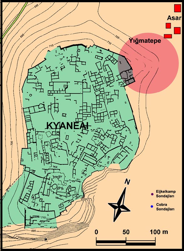 Kyaneai Ören Yeri Map