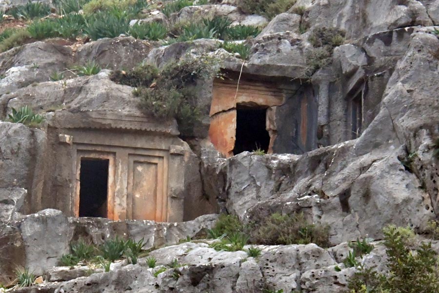 Rock Tomb - Nekropole / Nekropolü IV von Limyra