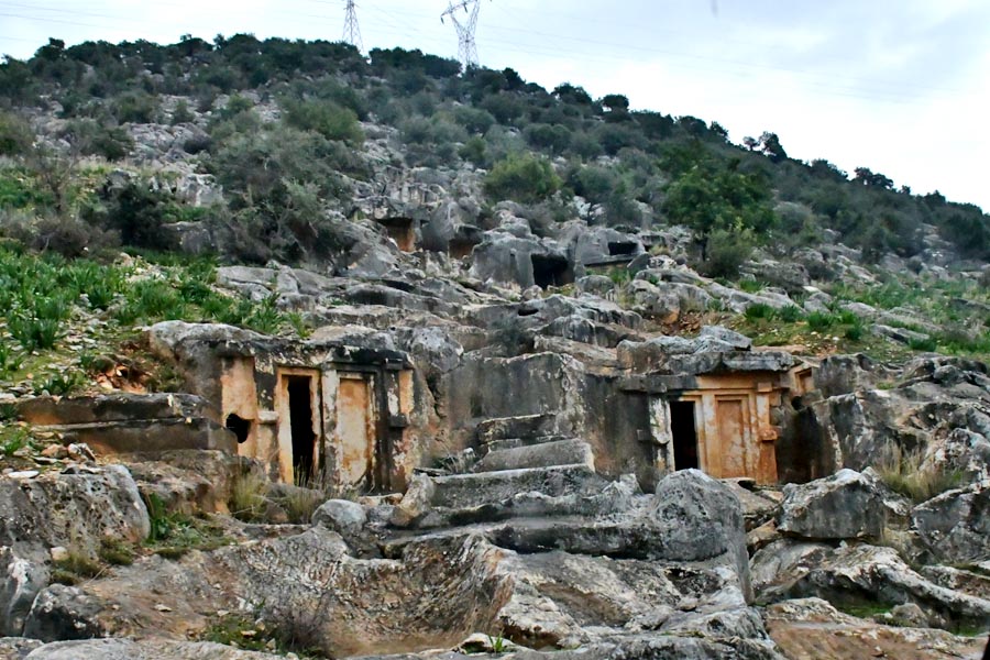 Limra Antik Kaya Mezarları, Rock Tomb - Nekropole / Nekropolü V von Limyra Limra Antik Kaya Mezarları, Rock Tomb - Nekropole / Nekropolü V von Limyra