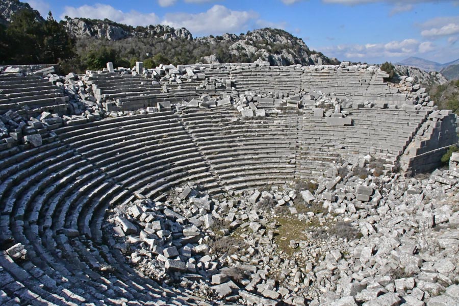Tiyatrosu, Termessos Antik Kenti, Döşemealtı Tiyatrosu, Termessos Antik Kenti, Döşemealtı
