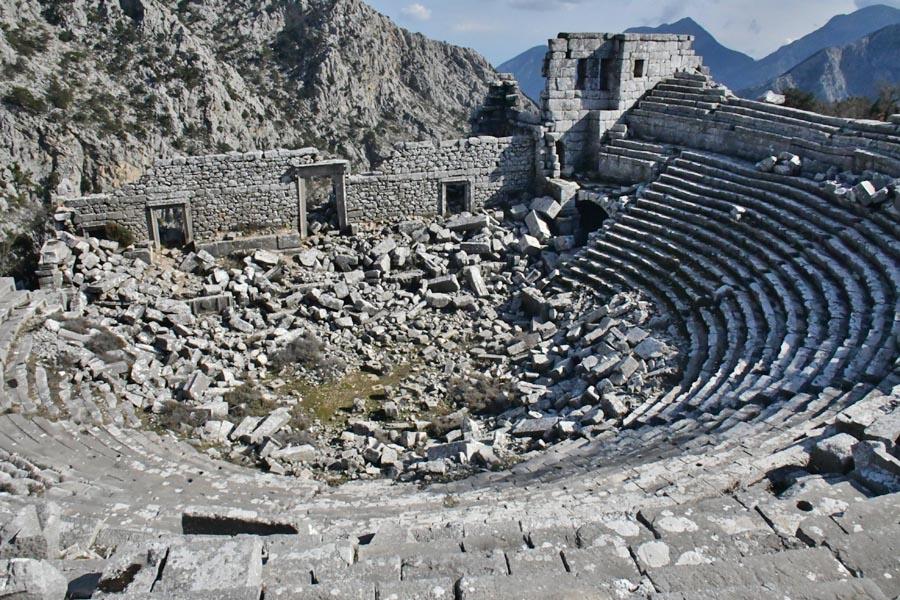Tiyatrosu, Termessos Antik Kenti, Döşemealtı Tiyatrosu, Termessos Antik Kenti, Döşemealtı