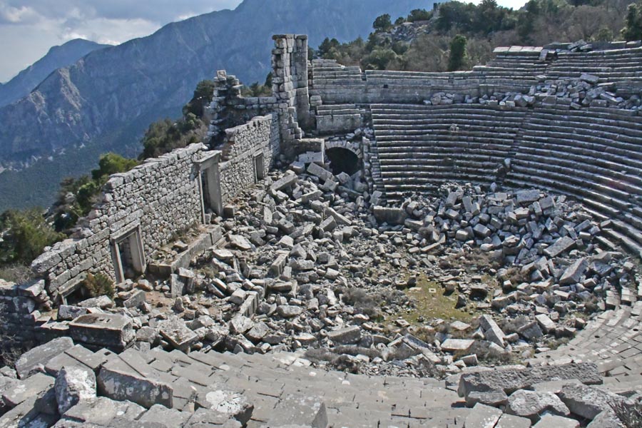Tiyatrosu, Termessos Antik Kenti, Döşemealtı Tiyatrosu, Termessos Antik Kenti, Döşemealtı
