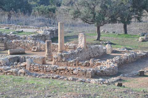 Bizantine Monastery Aya Trias (Agia Trias) Basilica in Siphai