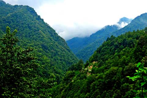 Route Mençuna Şelalesi nach Murgul