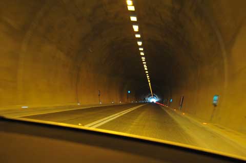 Tunnel auf der Erzurum Artvin Yol D950