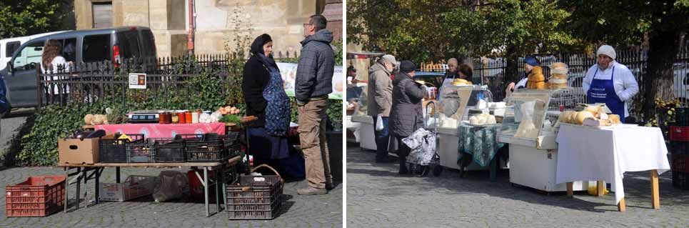 Marktfrauen an der Catedrala Evanghelică C.A. Sfânta Maria