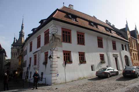 Sighisoara Schäßburg Haus mit dem Hirschgeweih / Casa cu Cerb