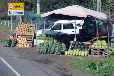 Obststand Rumänien