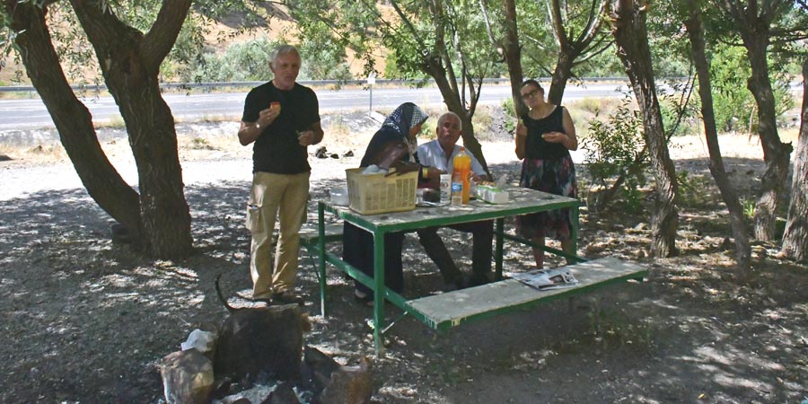 Picknickplatz an der D685 - Zara Suşehri Yolu bei Sedille