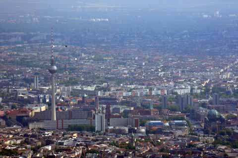 Luftbild Fernsehturm Berlin