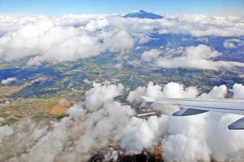 Sizilien - Luftaufnahme Etna / Ätna