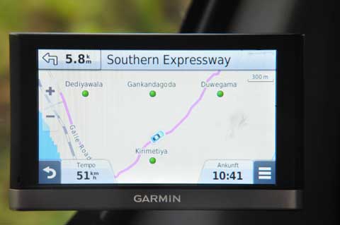 GPS-Gerät GARMIN mit Landkarte Sri Lanka