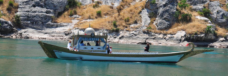 Bootsfahrt auf Euphrat bei Rumkale