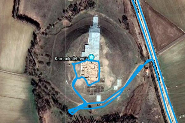 Informationstafel am Kaman-Kalehöyük, Çağırkan