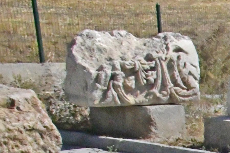 Rankenfriesblock im Museum von Antik kenti Tavium / Taouion, Büyüknefes
